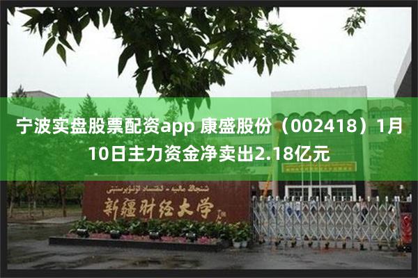 宁波实盘股票配资app 康盛股份（002418）1月10日主力资金净卖出2.18亿元