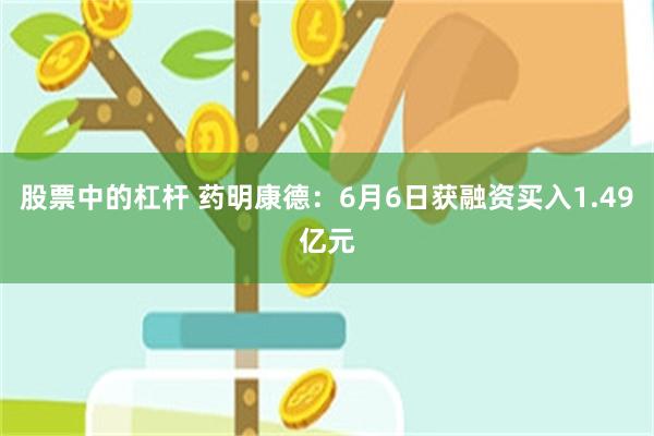 股票中的杠杆 药明康德：6月6日获融资买入1.49亿元