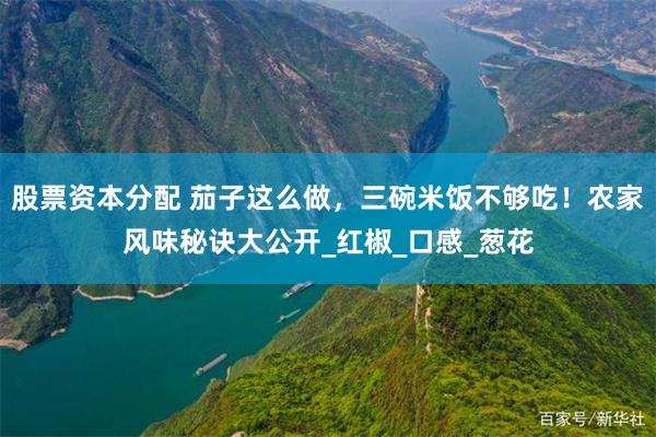 股票资本分配 茄子这么做，三碗米饭不够吃！农家风味秘诀大公开_红椒_口感_葱花