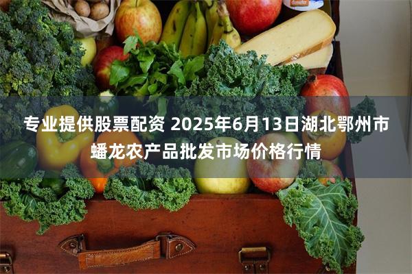 专业提供股票配资 2025年6月13日湖北鄂州市蟠龙农产品批发市场价格行情