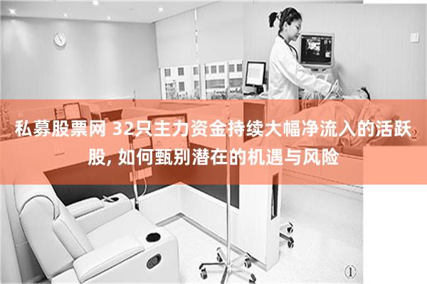 私募股票网 32只主力资金持续大幅净流入的活跃股, 如何甄别潜在的机遇与风险