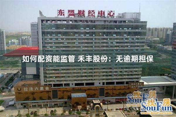 如何配资能监管 禾丰股份：无逾期担保